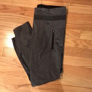 Lulu lemon workout pants, with cell phone pocket